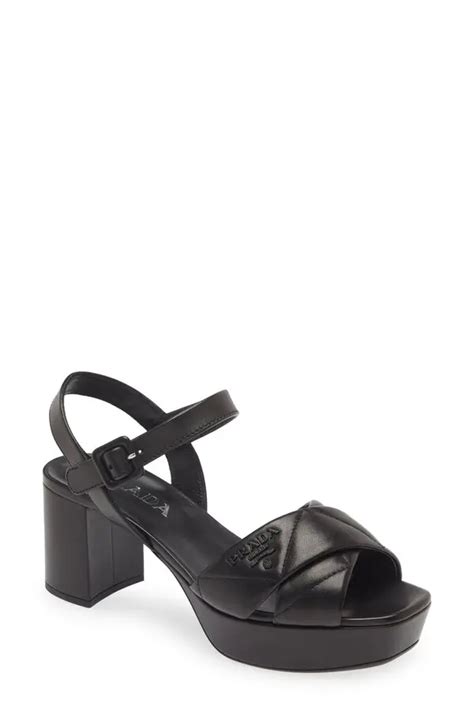 prada quarter strap platform sandal|prada diagram platform sandal.